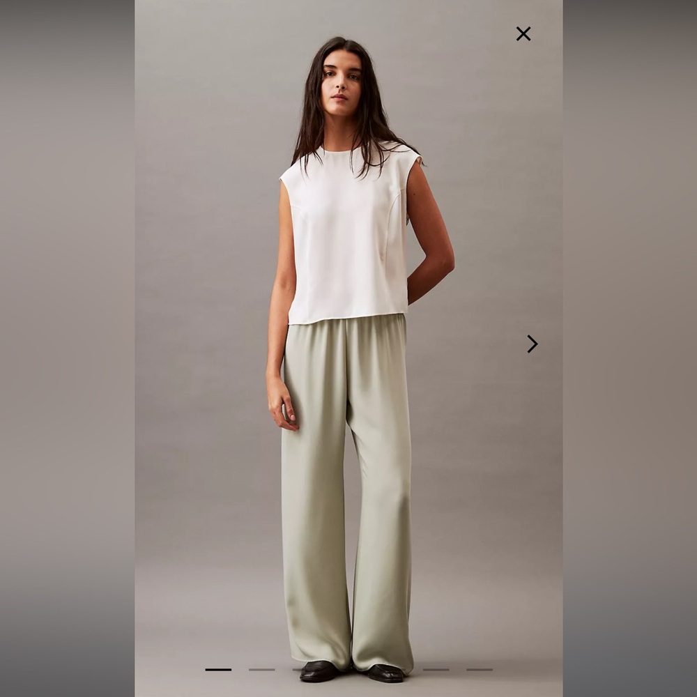 NWT Calvin Klein Sage Wide Leg Paints